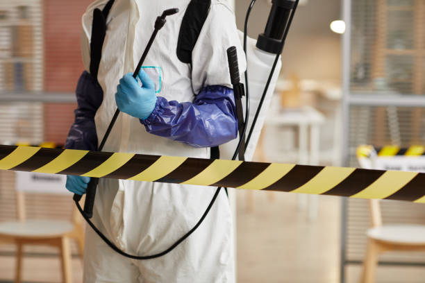 Professional Biohazard Cleanup technician working in Hardwick, GA